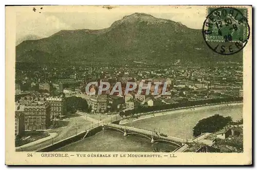 Ansichtskarte AK Grenoble Vue Generale et le Moucherotte