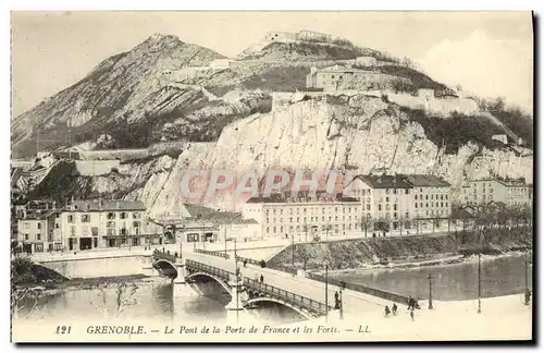 Cartes postales Grenoble Le Pont de la Porte de France et les Forts