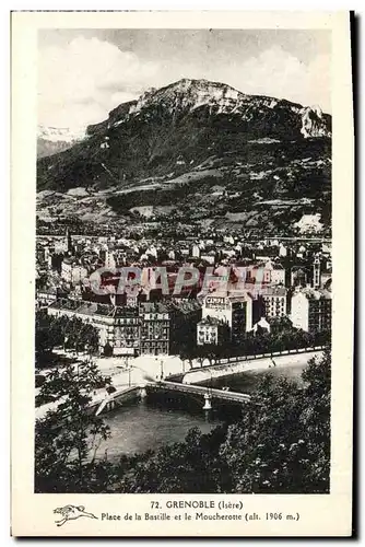 Cartes postales Grenoble Place de la Bastille et le Moucherotte