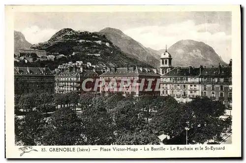 Ansichtskarte AK Grenoble Place Victor Hugo La Bastille Le Rachaix et le St Eynard