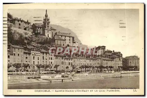 Cartes postales Grenoble Saint Marie En Haut Et Le Quai Perriere