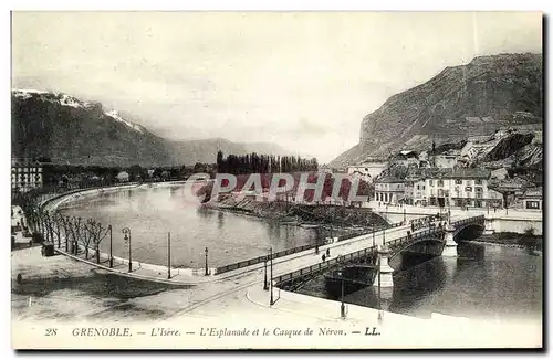 Cartes postales Grenoble L Isere L Esplanade et le Casque de Neron