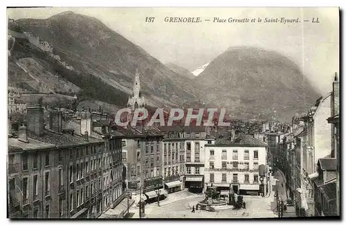 Cartes postales Grenoble Place Grenette et le Saint Eyanrd