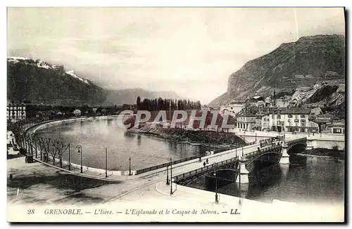 Cartes postales Grenoble L Isere l Esplanade et le Casque de Neron