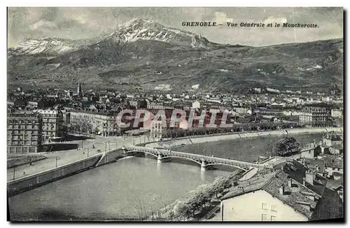 Cartes postales Grenoble Vue Generale et le Moucherotte