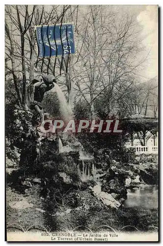 Cartes postales Grenoble Le Jardin de Ville Le Torrent Urbain Basset