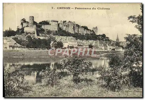 Cartes postales Chinon Panorama du Chateau