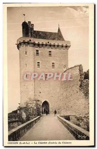 Cartes postales Chinon Le Chatelet d Entree du Chateau