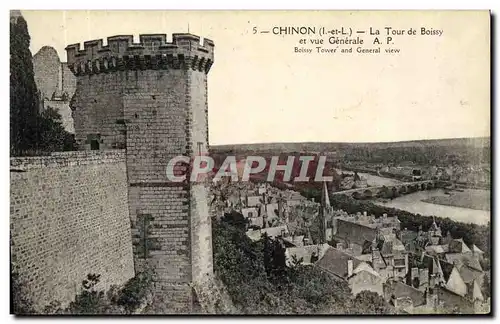 Ansichtskarte AK Chinon La Tour de Boissy et vue generale