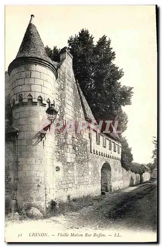 Cartes postales Chinon Vieille Maison Rue Buffon