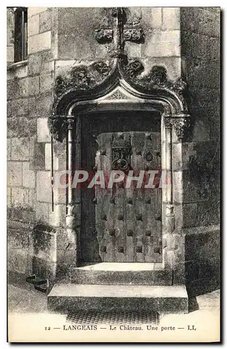 Cartes postales Langeais Le Chateau Une Porte