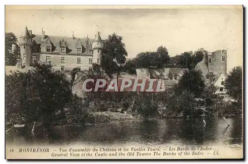 Ansichtskarte AK Montresor Vue d Ensemble du Chateau et les Vieilles Tours