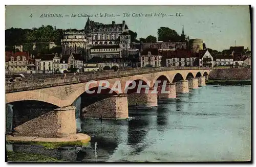 Cartes postales Amboise Le Chateau et le Pont