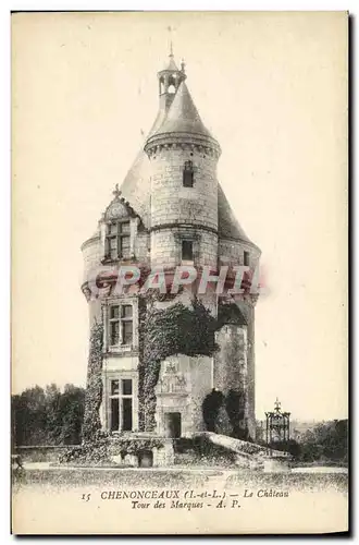 Cartes postales Chenonceaux Le Chateau Tour des Marques