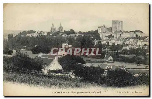 Ansichtskarte AK Environs De Loches Vue Generale