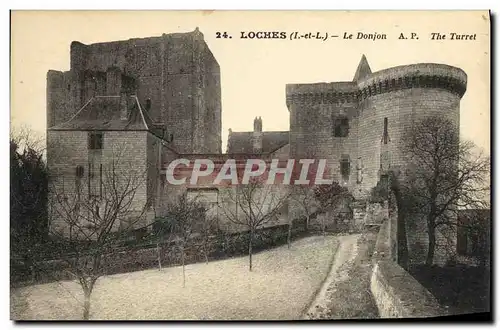 Cartes postales Loches Le Donjon