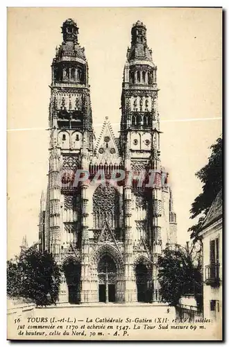 Cartes postales Tours La Cathedrale St Gatien