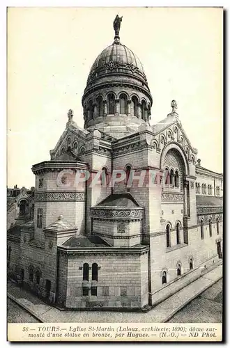 Cartes postales Tours Eglise St Martin