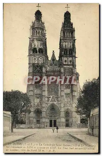 Cartes postales Tours La Cathedrale Saint Gatien