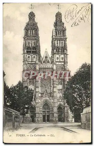 Cartes postales Tours La Cathedrale