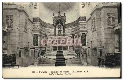 Cartes postales Tours Basilique St Martin Le Choeur