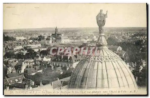 Cartes postales Tours Dome de la Basilique St Martin