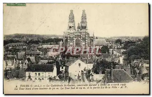 Cartes postales Tours La Cathedrale St Gatien