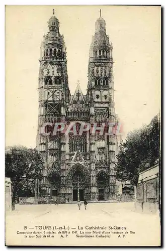 Cartes postales Tours La Cathedrale St Gatien