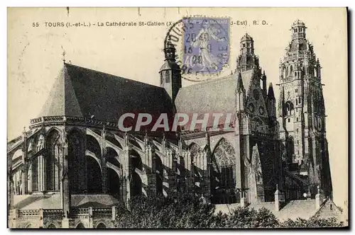 Cartes postales Tours La Cathedrale St Gatien