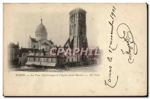 Cartes postales Tours La Charlemagne L eglise Saint Martin