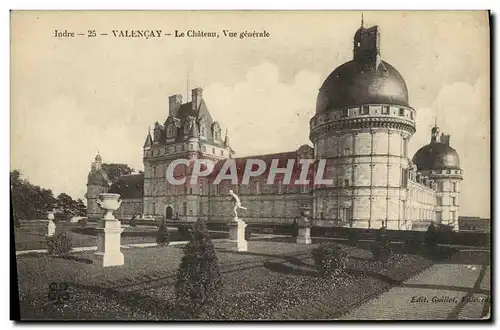 Cartes postales Chateau de Valencay Le Chateau Vue Generale