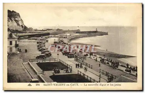 Cartes postales St Valery en Caux La Nouvelle Digue et les jetees