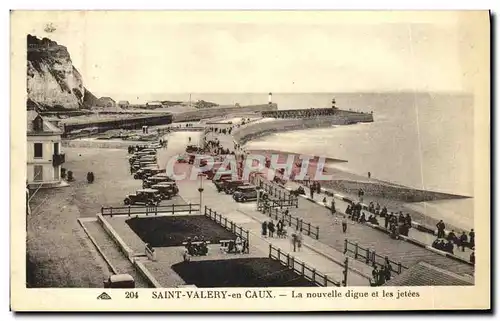 Cartes postales St Valery en Caux La Nouvelle digue et les Jetees