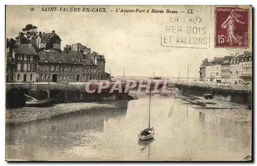 Cartes postales St Valery en Caux L Avant Port a Maree Basse