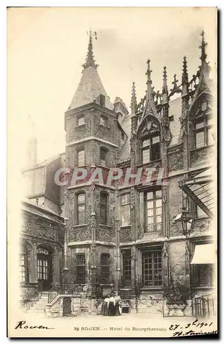 Cartes postales Rouen Hotel du Bourgtherould