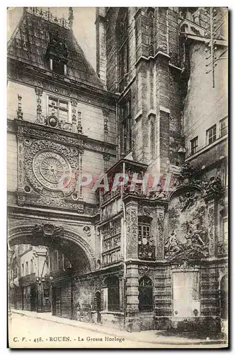 Cartes postales Rouen La Grosse Horloge