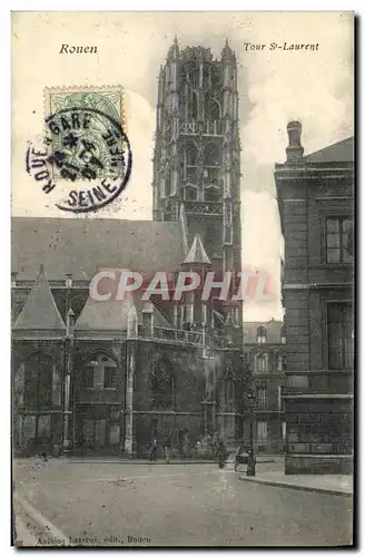 Cartes postales Rouen Tour St Laurant