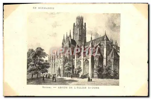 Ansichtskarte AK Rouen Abside De L Eglise St Ouen