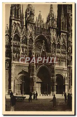 Ansichtskarte AK Rouen Facade de la Cathedrale e