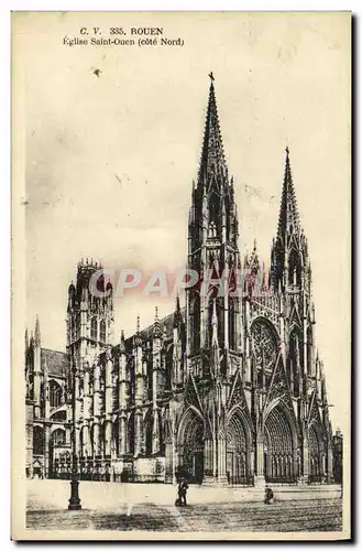 Cartes postales Rouen Eglise Saint Ouen Cote Nord