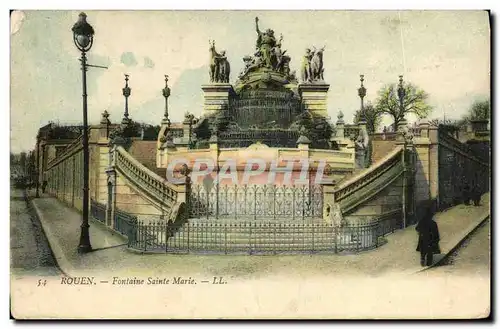 Cartes postales Rouen Fontaine Sainte Marie