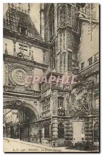 Cartes postales Rouen La grosse horloge