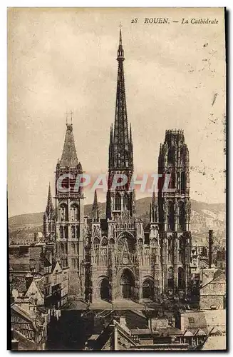 Cartes postales Rouen La Cathedrale