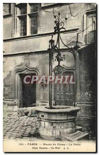 Cartes postales Paris Musee de Cluny Le Puits