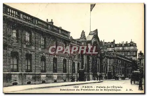 Ansichtskarte AK Paris Palais de L Elysee Residence du President de la Republique