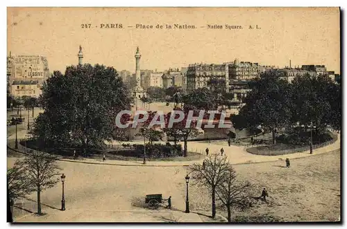 Cartes postales Paris Place de la Nation