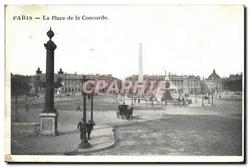 Cartes postales Paris La Place de la Concorde
