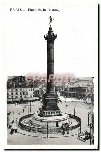 Cartes postales Paris Place de la Bastille