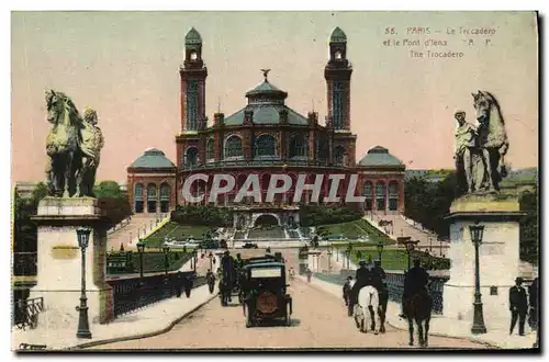 Ansichtskarte AK Paris Le Trocadero et le pont d Iena