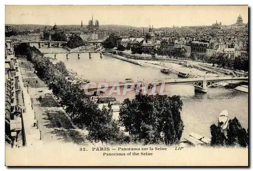 Cartes postales Paris Panorama sur la Seine